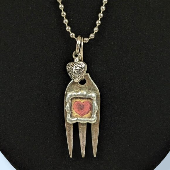 V. I Forking Love You Pendant Necklace - Picture 1 of 6